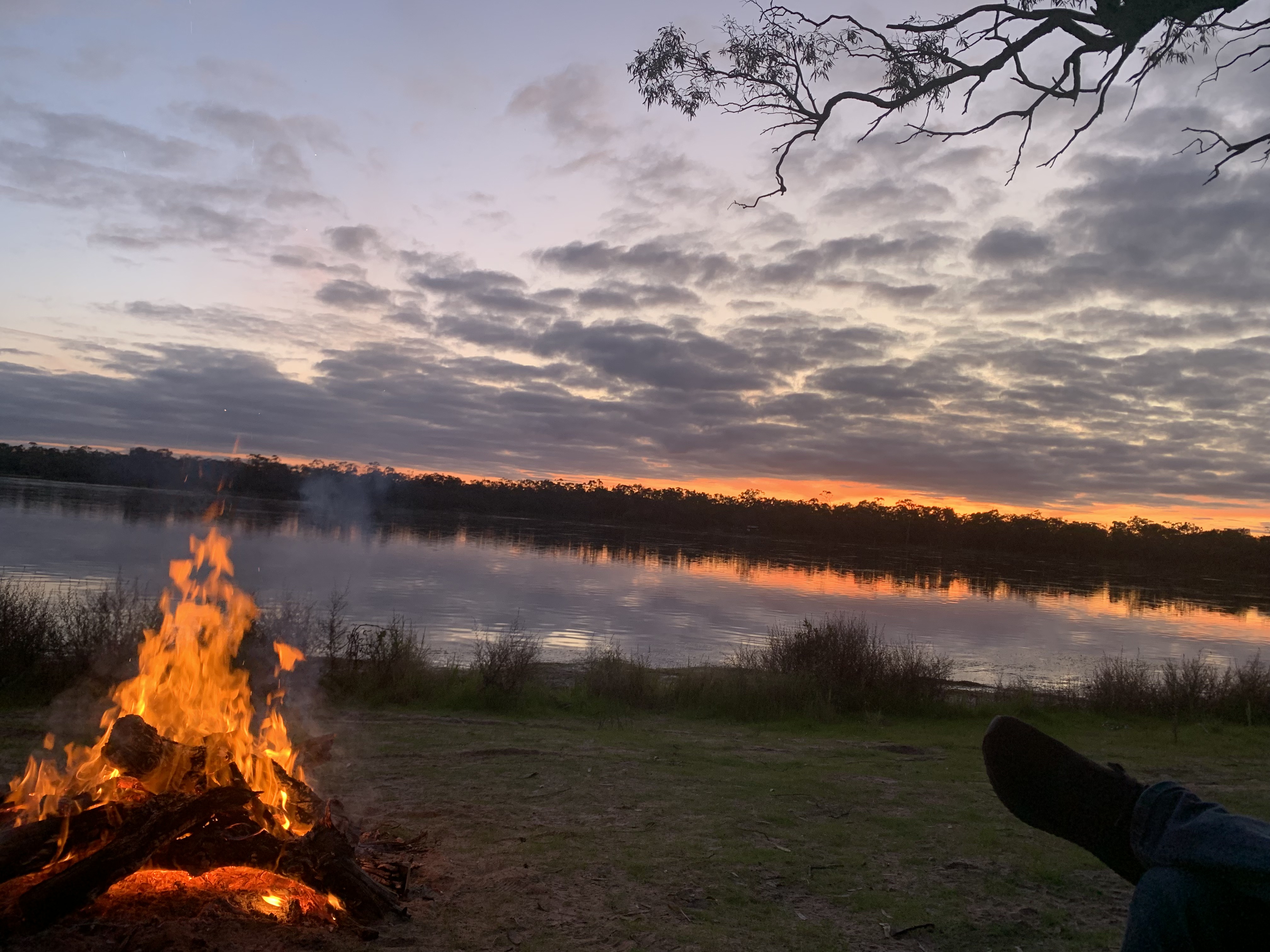 Camping setup at Green Lake Regional Park
